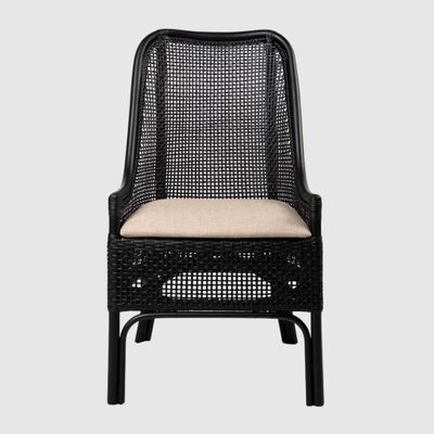 Victoria Hamptons Dining Chair Black