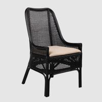Victoria Hamptons Dining Chair Black
