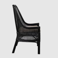 Victoria Hamptons Dining Chair Black