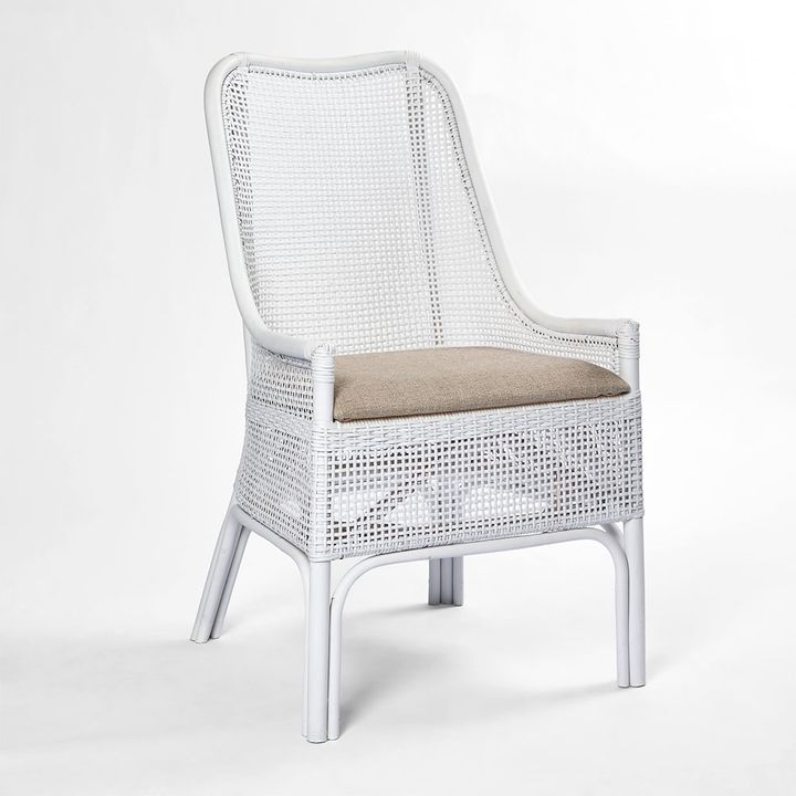 Victoria Hamptons Dining Chair White