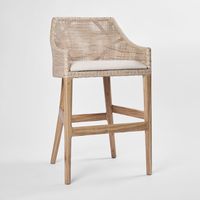 Charlotte Rattan Counter Stool Natural