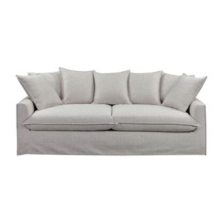 Malaga Coastal 3 Seater Sofa With Removable Cover Alabaster