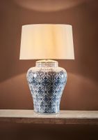 Churchill Ceramic Table Lamp Base Blue and White