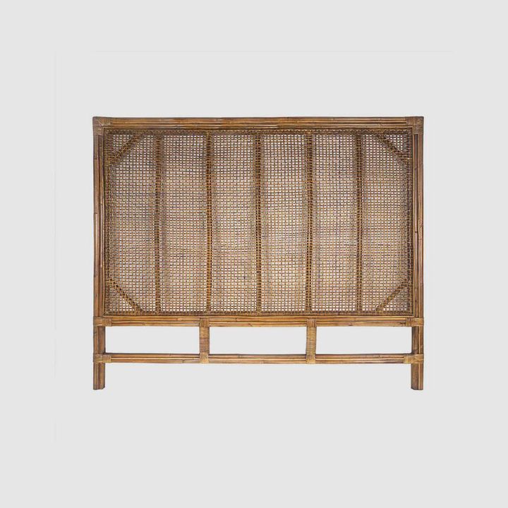 Cayman Rattan Hamptons Bedhead Queen