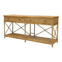 Cayman Large 2 Draw Rattan Console