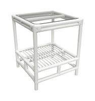 Havana Rattan Side Table White