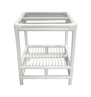 Havana Rattan Side Table White
