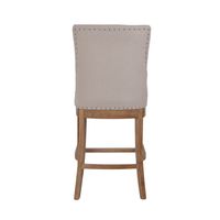 Oakwood Hamptons Counter Chair Natural W/ Studs