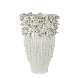Rose Vase Large White H60cm