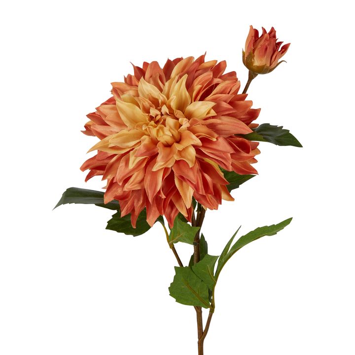 Dahlia Stem 78cm Orange