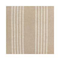 55cm Cushion Natural Beige with Thin Cream Stripes