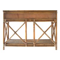 Cayman Rattan 2 Drawer Hamptons Console