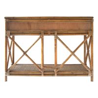 Cayman Rattan 2 Drawer Hamptons Console