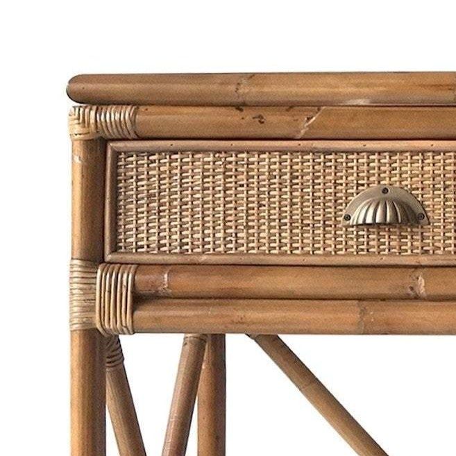 Cayman Rattan 2 Drawer Hamptons Console