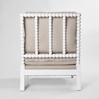 Elizabeth Bobbin Hamptons Armchair White