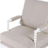 Elizabeth Bobbin Hamptons Armchair White