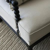 Elizabeth Bobbin Hamptons Armchair Black