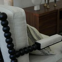 Elizabeth Bobbin Hamptons Armchair Black