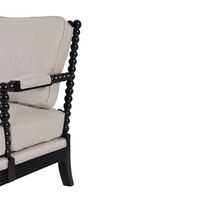 Elizabeth Bobbin Hamptons Armchair Black