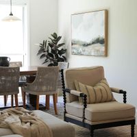 Elizabeth Bobbin Hamptons Armchair Black