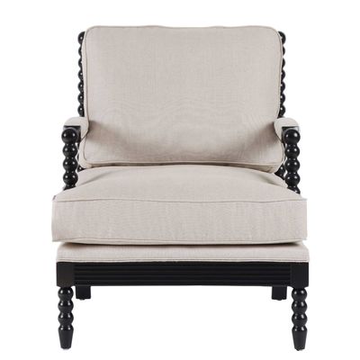 Elizabeth Bobbin Hamptons Armchair Black