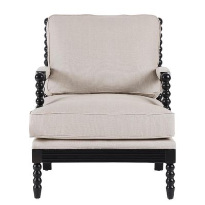 Elizabeth Bobbin Hamptons Armchair Black