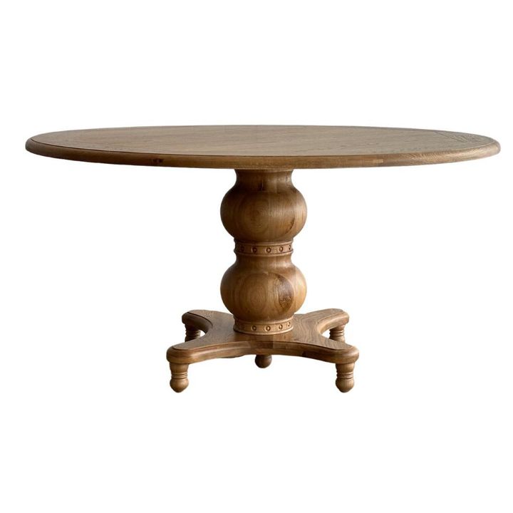 Verona Oakwood 150cm Dining Table Round