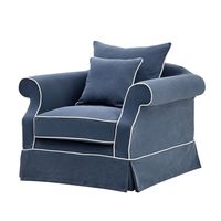 Slip Cover Only - Avalon Hamptons Armchair Navy