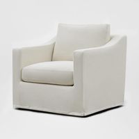 Slip Cover Only - Clovelly Hamptons Armchair Ivory