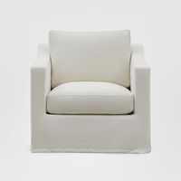 Slip Cover Only - Clovelly Hamptons Armchair Ivory