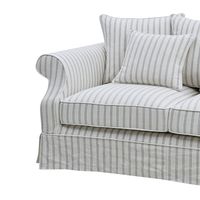 Slip Cover Only - Avalon Hamptons 2 Seat Sofa Stone Stripe