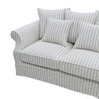 Slip Cover Only - Avalon Hamptons 2 Seat Sofa Stone Stripe