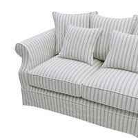 Slip Cover Only - Avalon Hamptons 2 Seat Sofa Stone Stripe