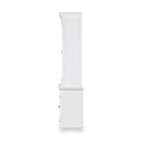 Sorrento Large Glass Door Hamptons Cabinet White