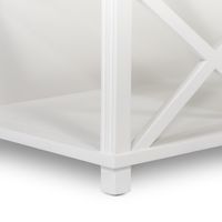 Sorrento Hamptons Square 120cm Coffee Table White