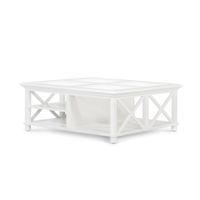 Sorrento Hamptons Square 120cm Coffee Table White