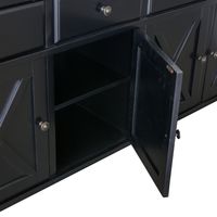 Sorrento 4 Door Hamptons 188cm Buffet Black