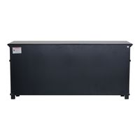 Sorrento 4 Door Hamptons 188cm Buffet Black