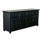 Sorrento 4 Door Hamptons 188cm Buffet Black