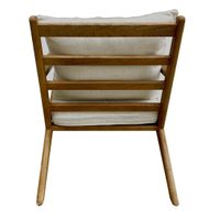 Ash Wood Timber ArmChair W/Natural Cushions Linen Blend