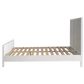 Santorini Hamptons Timber/Rattan Queen Bed White