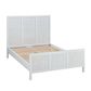 Santorini Hamptons Timber/Rattan Double Bed White