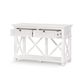 West Beach 2 Drawer Hamptons 130cm Console White