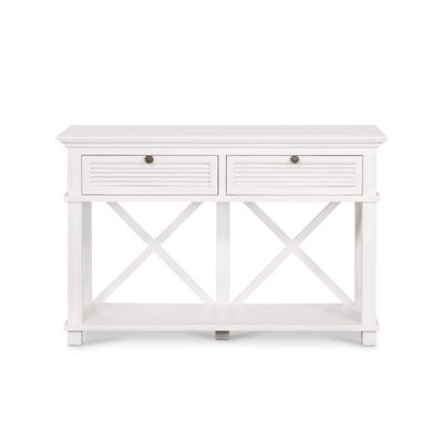 West Beach 2 Drawer Hamptons 130cm Console White