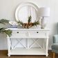 West Beach 2 Drawer Hamptons 130cm Console White