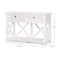 West Beach 2 Drawer Hamptons 130cm Console White