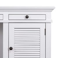 West Beach Hamptons Desk White W/ Shutter Doors