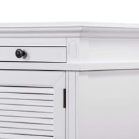 West Beach Hamptons Desk White W/ Shutter Doors