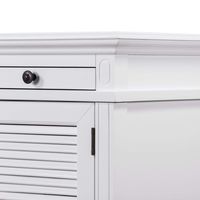 West Beach Hamptons Desk White W/ Shutter Doors