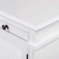 West Beach Hamptons Desk White W/ Shutter Doors